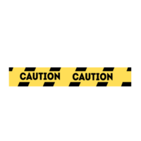 Yellow warning tape png