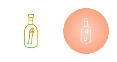 Scroll in Bottle Vector Icon