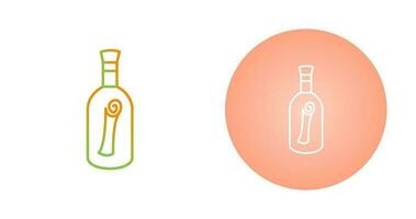 Scroll in Bottle Vector Icon