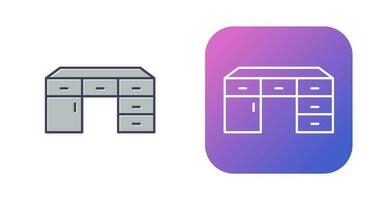 Table with Drawers Vector Icon