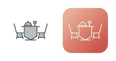 Dinner Table Vector Icon