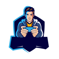 gamer mascotte logo png