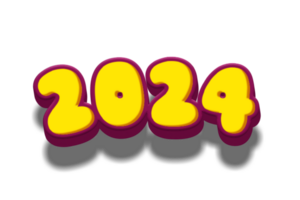 Frohes neues Jahr 2024 png