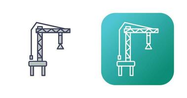 Harbor Crane Vector Icon