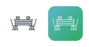 Dining Table Vector Icon