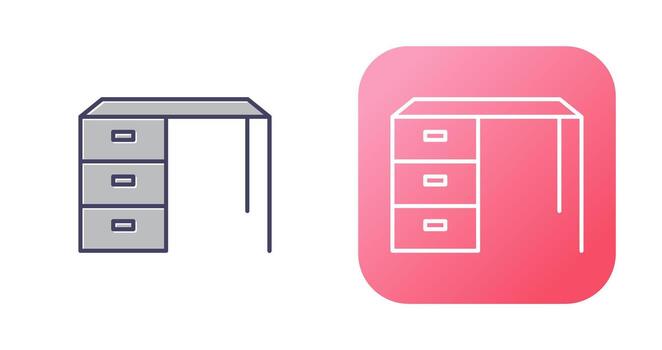 Working Table Vector Icon