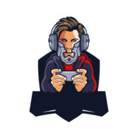 gamer mascotte logo png