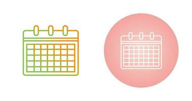 icono de vector de calendario