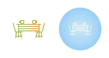 Dining Table Vector Icon