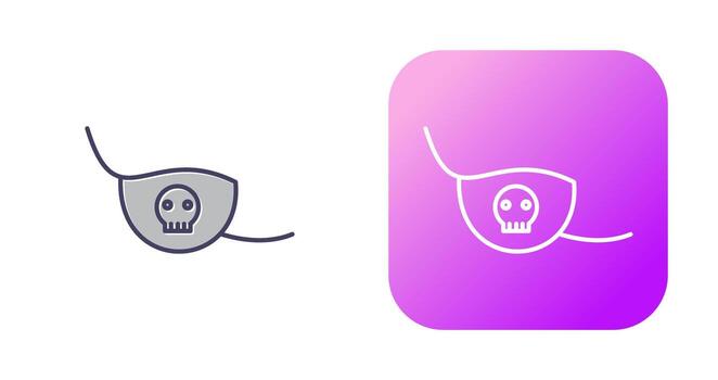 icono de vector de parche en el ojo