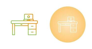 Office Desk Vector Icon