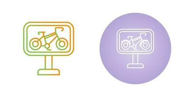 Bike Lane Vector Icon