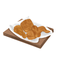 crocantes frango delicioso Comida ilustração png