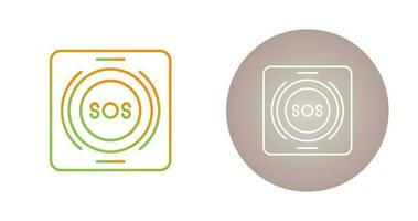 Emergency Button Vector Icon