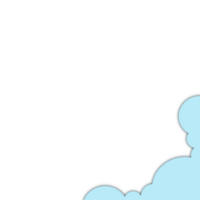 Cloud Paper Cut Illustration png