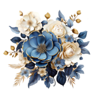 vintage flowers cilpart,generative ai png