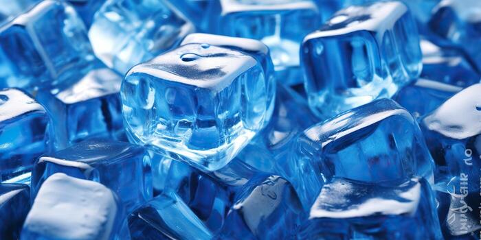 . . Ice cube cold water solid pattern decoration background. Graphic Art photo