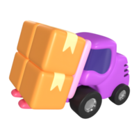 heftruck 3d illustratie icoon png