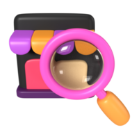 Product Search 3D Illustration Icon png