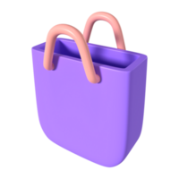 Einkaufen Tasche leeren 3d Illustration Symbol png