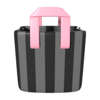 Shopping Bag Empty 3D Illustration Icon png