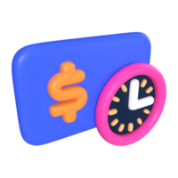 Waiting Payment 3D Illustration Icon png