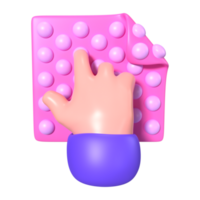 bolha embrulho 3d ilustração ícone png