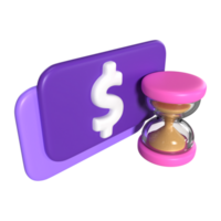 Waiting Payment 3D Illustration Icon png