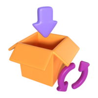 orden Procesando 3d ilustración icono png