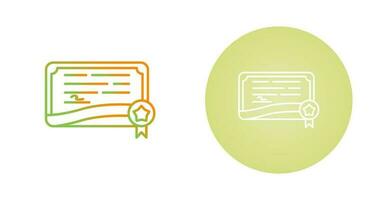 Certificate Vector Icon