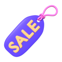 Sale Tag 3D Illustration Icon png
