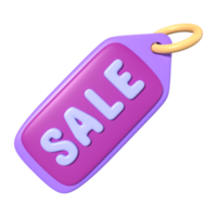 Sale Tag 3D Illustration Icon png