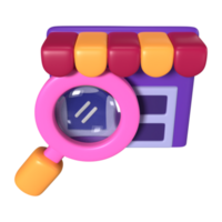 producto buscar 3d ilustración icono png