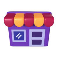 Online Shop 3D Illustration Icon png