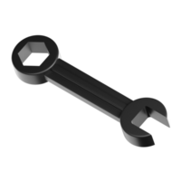 3d spanner wrench illustration. set of 3D labor day icons. png