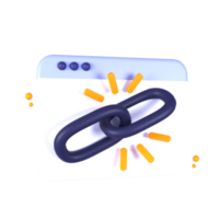 a link icon with a chain and a light bulb png