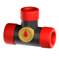 3d gas pipe illustration. set of 3D labor day icons. png