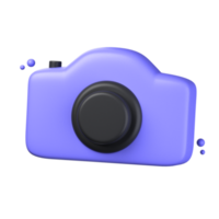 Câmera 3d ícone ilustração objeto. do utilizador interface 3d Renderização png