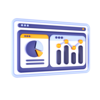 ein Computer Bildschirm mit ein Graph und Bar Diagramm png