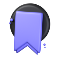 bladwijzer 3d icoon illustratie voorwerp. gebruiker koppel 3d renderen png