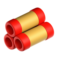 3d plastic pipe illustration. set of 3D labor day icons. png