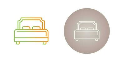 Hotel Bed Vector Icon