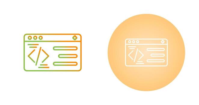 icono de vector de programación