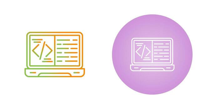 icono de vector de codificación