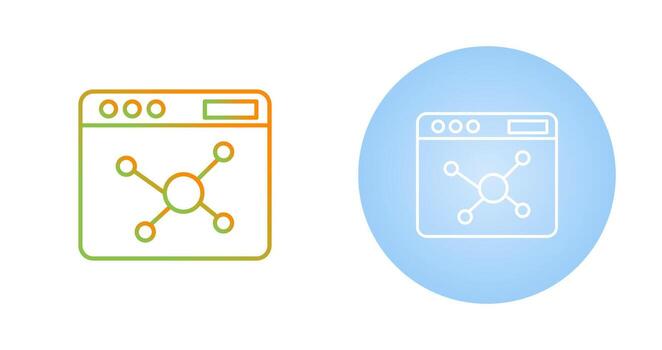 icono de vector de algoritmo