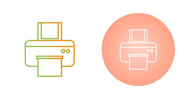 icono de vector de impresora