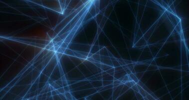 Abstract blue energy lines triangles magical bright glowing futuristic hi-tech background photo