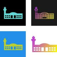 icono de vector de edificio de aeropuerto