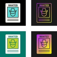 Wanted Poster Vector Icon