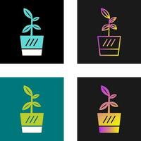 Flower Pot Vector Icon